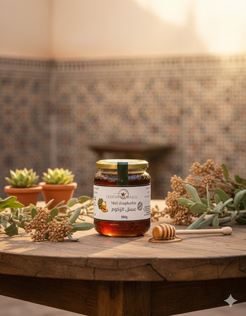 Découvrez le miel d’euphorbe 500 g, un concentré de saveurs et de santé